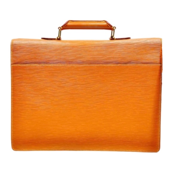 LOUIS VUITTON Ambassador Cipango Gold Epi Leather Business Briefcase Laptop Bag - Picture 12 of 13
